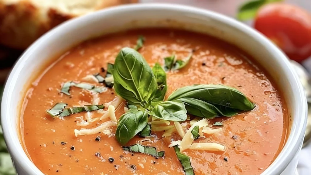 tomato vegetable crockpot soup with herbs and hearty vegetables