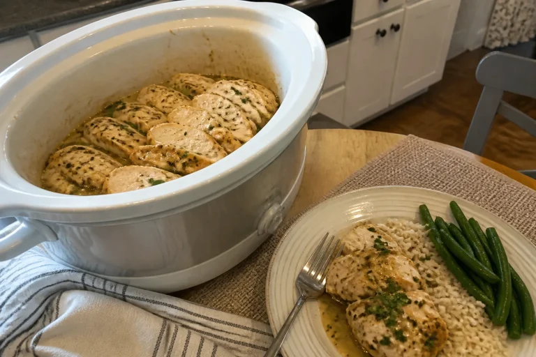 Crockpot chicken breast recipes with rice and green beans
