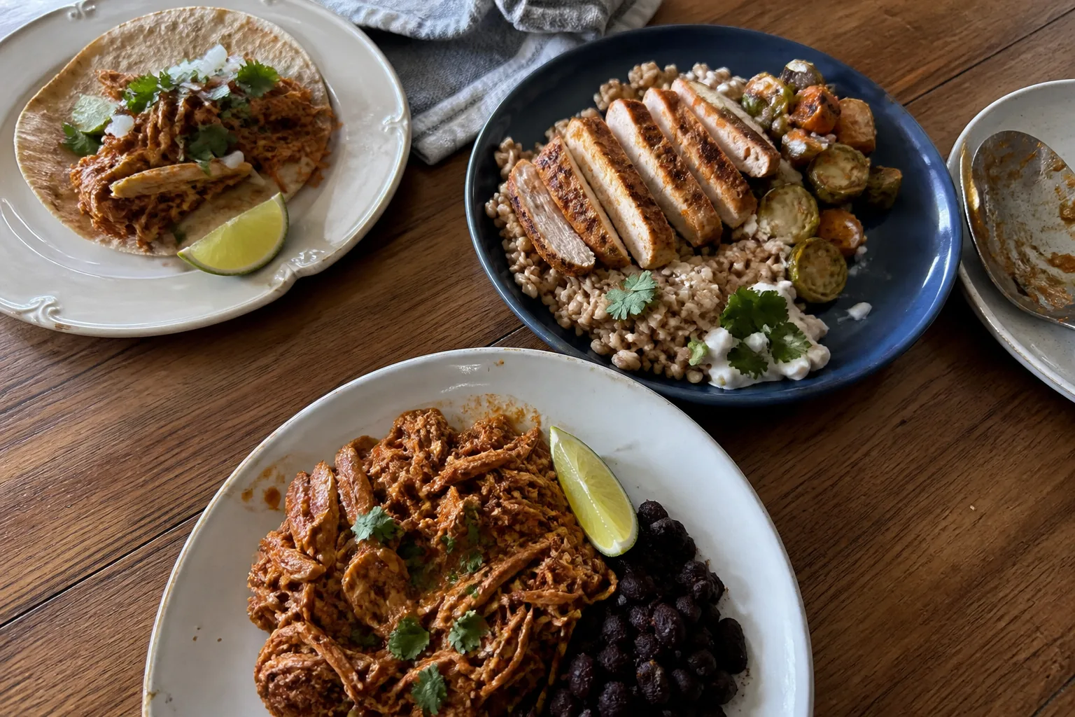 Spiced and shredded crockpot chicken breast meal ideas